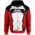 Papua New Guinea Zip Hoodie Madang PNG Coat of Arms Unisex Red Black - Polynesian Pride