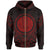 Marshall Islands Zip Hoodie Marshall Islands Seal Red Tribal Patterns Unisex White - Polynesian Pride