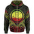 Marshall Islands Zip Hoodie Marshall Islands Seal Reggae Tribal Patterns Unisex White - Polynesian Pride