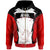 Papua New Guinea Zip Hoodie Wewak PNG Coat of Arms Unisex Red Black - Polynesian Pride