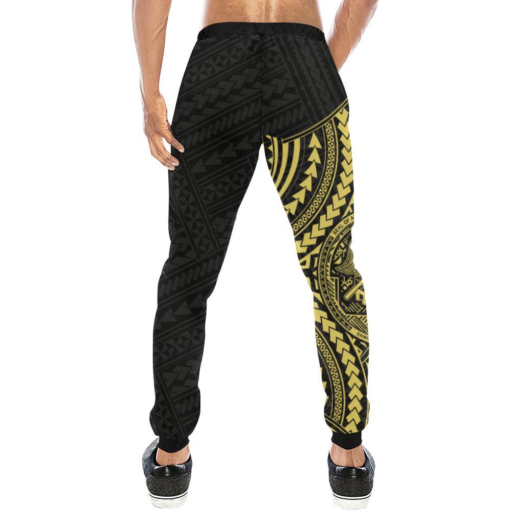 American Samoa Rising Sweatpants (Gold) A16 - Polynesian Pride
