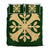 Hawaiian Royal Pattern Quilt Bed Set - Green - F3 Style - AH Green - Polynesian Pride