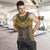 Hawaiian Kanaka Map Football Jersey Men's Tank Top - Grey And Yellow - Roger Style - AH - Polynesian Pride