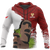 Easter Island Polynesian Hoodie Easter Island Coat of Arms Flag Moai A16 Unisex Red - Polynesian Pride