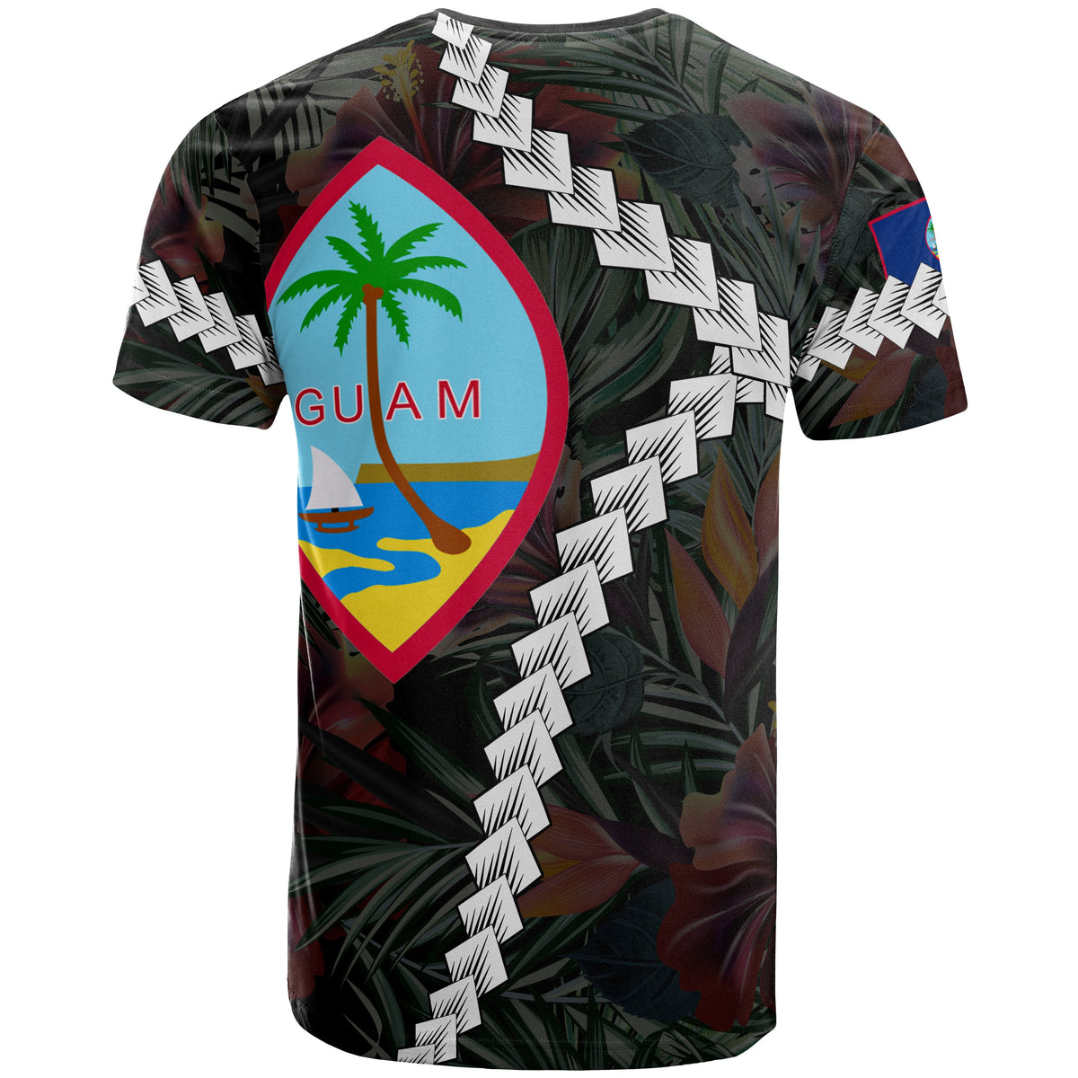 Guam Polynesian Custom T Shirt Chain Polynesian - Polynesian Pride