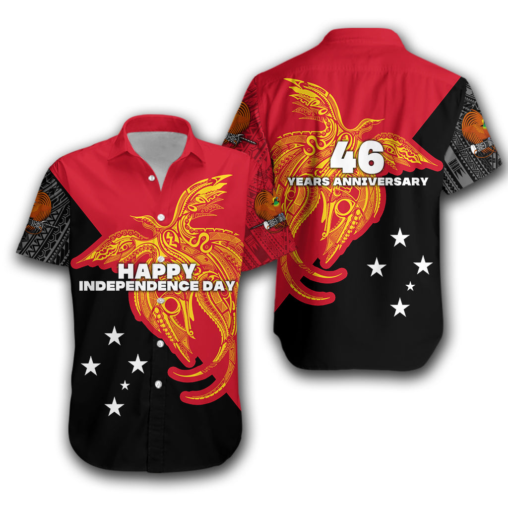 Papua New Guinea Hawaiian Shirt Independence Day Flag Style LT16 Unisex Yellow - Polynesian Pride