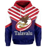American Samoa Talavalu Rugby Hoodie Unisex Blue - Polynesian Pride