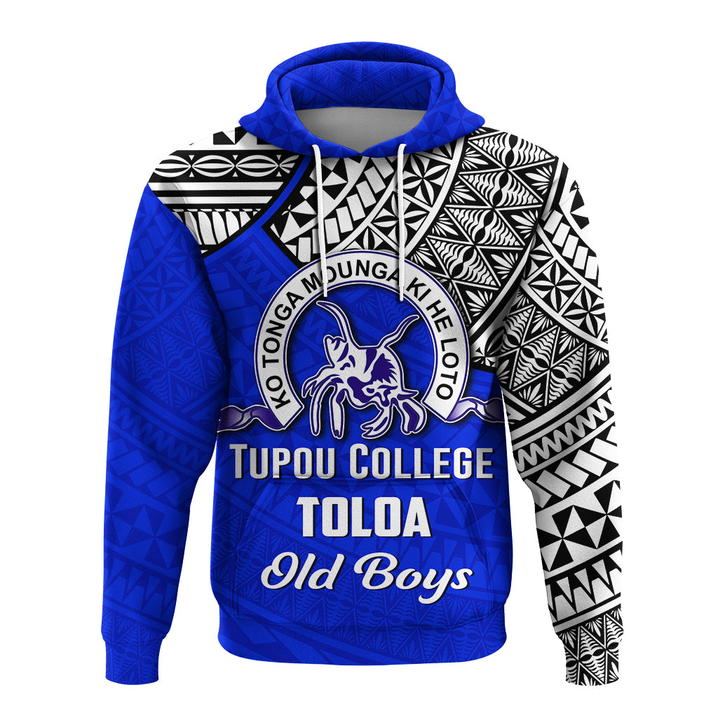 Tupou College Toloa Old Boys Hoodie LT4 Pullover Hoodie Blue - Polynesian Pride