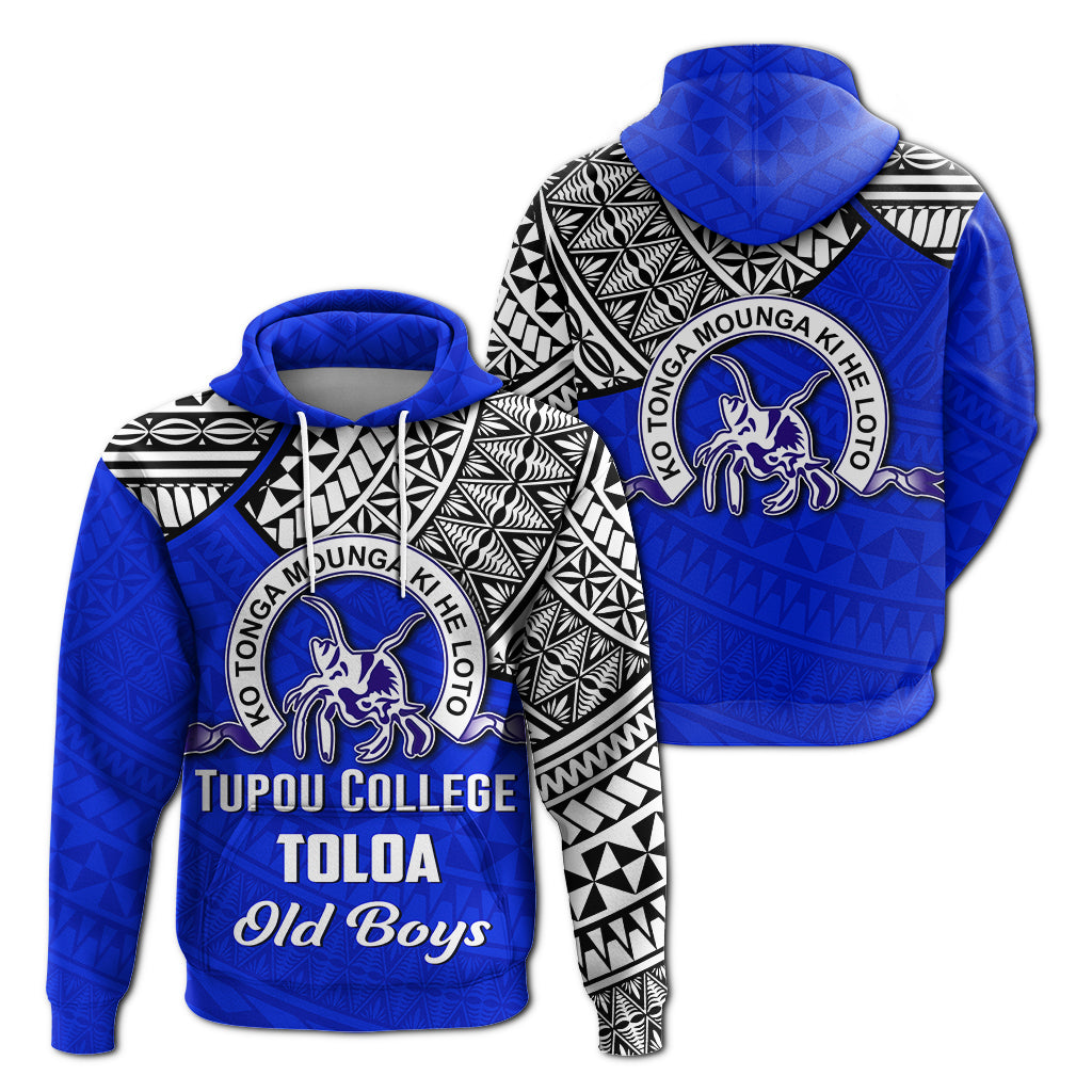 Tupou College Toloa Old Boys Hoodie LT4 Zip Hoodie Blue - Polynesian Pride
