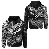 Custom FSM Pohnpei Hoodie Original Style Black LT8 Unisex Black - Polynesian Pride