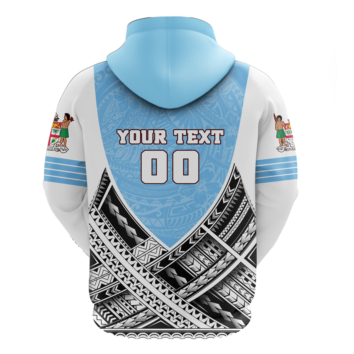 Custom Fiji Hoodie Polynesian Sport Style LT16 - Polynesian Pride