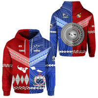 Tonga and Samoa Together Hoodie Unique Style LT8 Red - Polynesian Pride