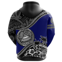 American Samoa Hoodie Fall In The Wave K7 - Polynesian Pride