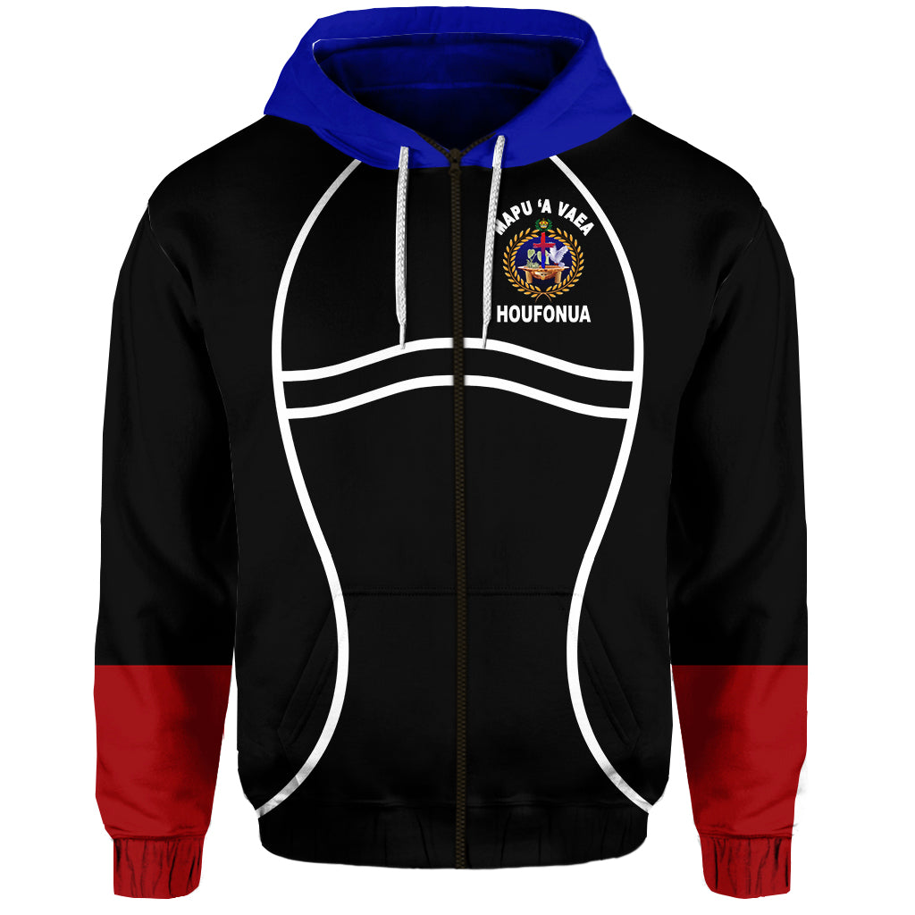 Tonga Mapu A Vaea Zip Hoodie Houfonua Original Style LT8 - Polynesian Pride
