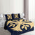 Hawaiian Royal Pattern Quilt Bed Set - Indigo - F3 Style - AH - Polynesian Pride