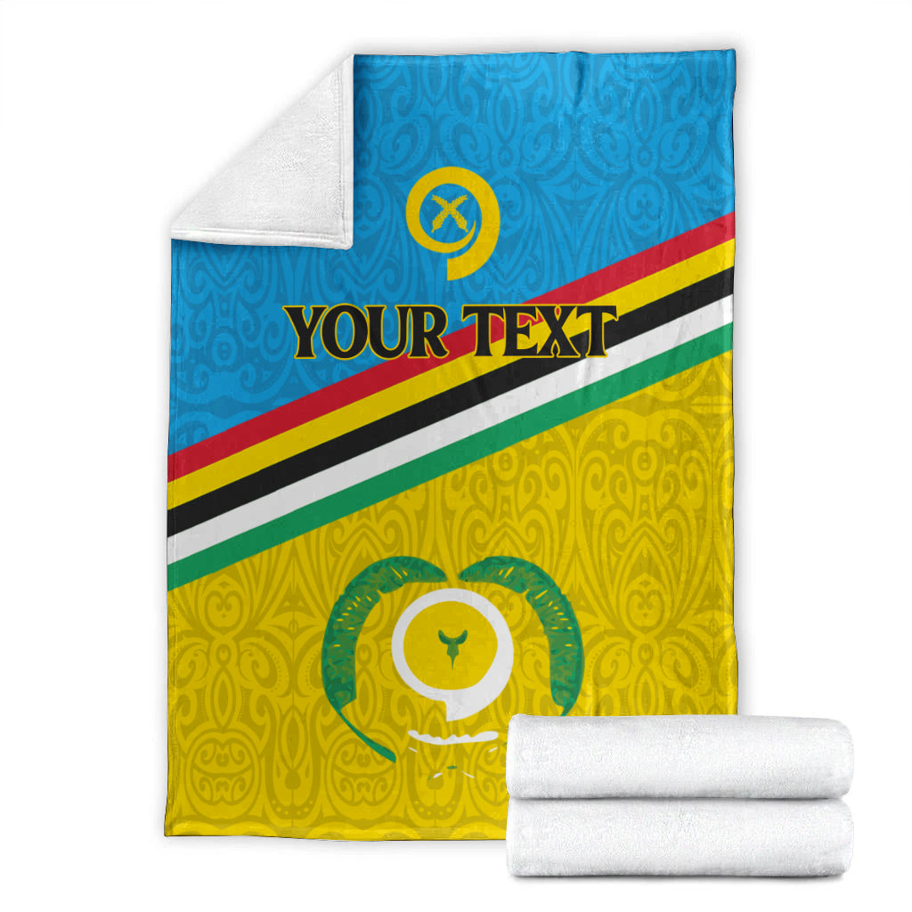 (Custom Personalised) Vanuatu Torba Province Blanket - Flag Style - LT12 - Polynesian Pride