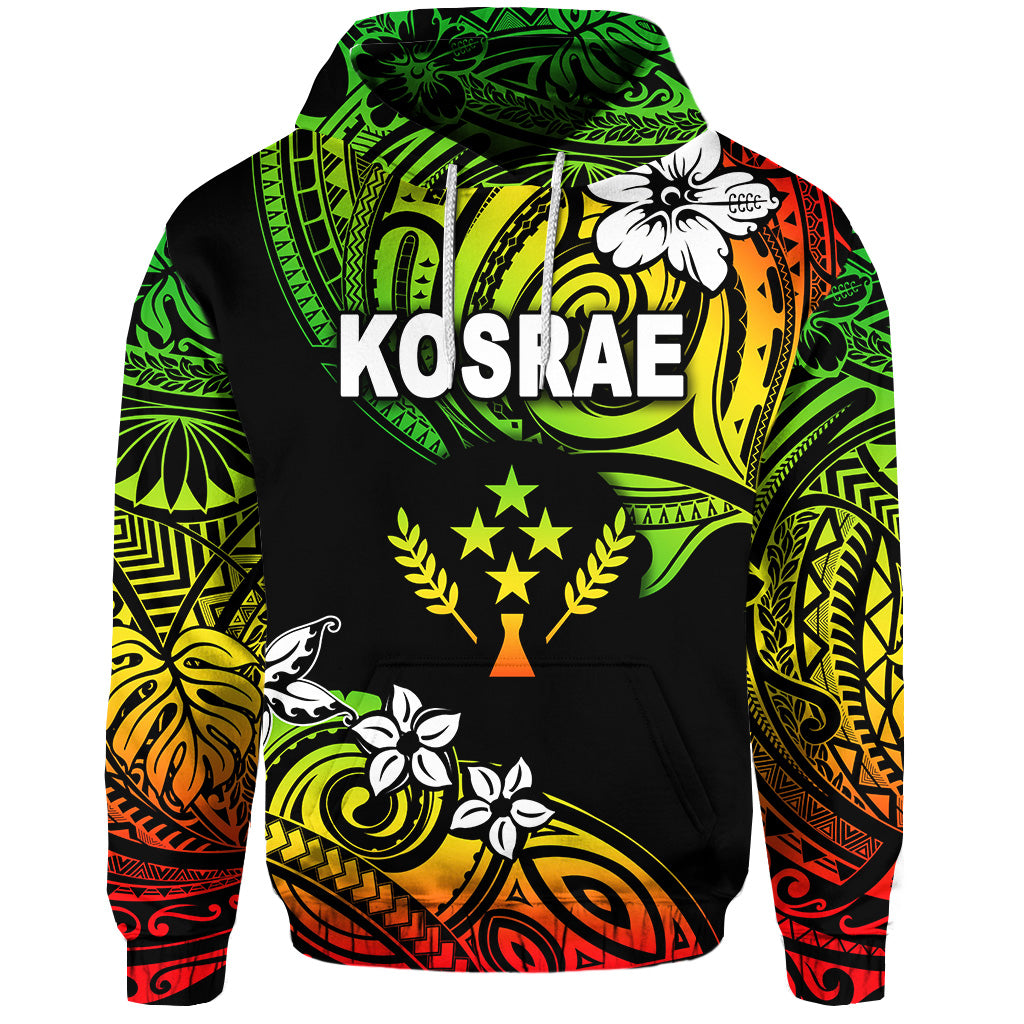FSM Kosrae Hoodie Unique Vibes Reggae LT8 - Polynesian Pride