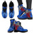 Scotland Celtic Leather Boots - Celtic Cross & Rampant Skew Style - Polynesian Pride