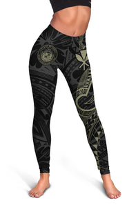 Seal of Hawaii - Kanaka Polynesian Legging - Hubert Black - Polynesian Pride