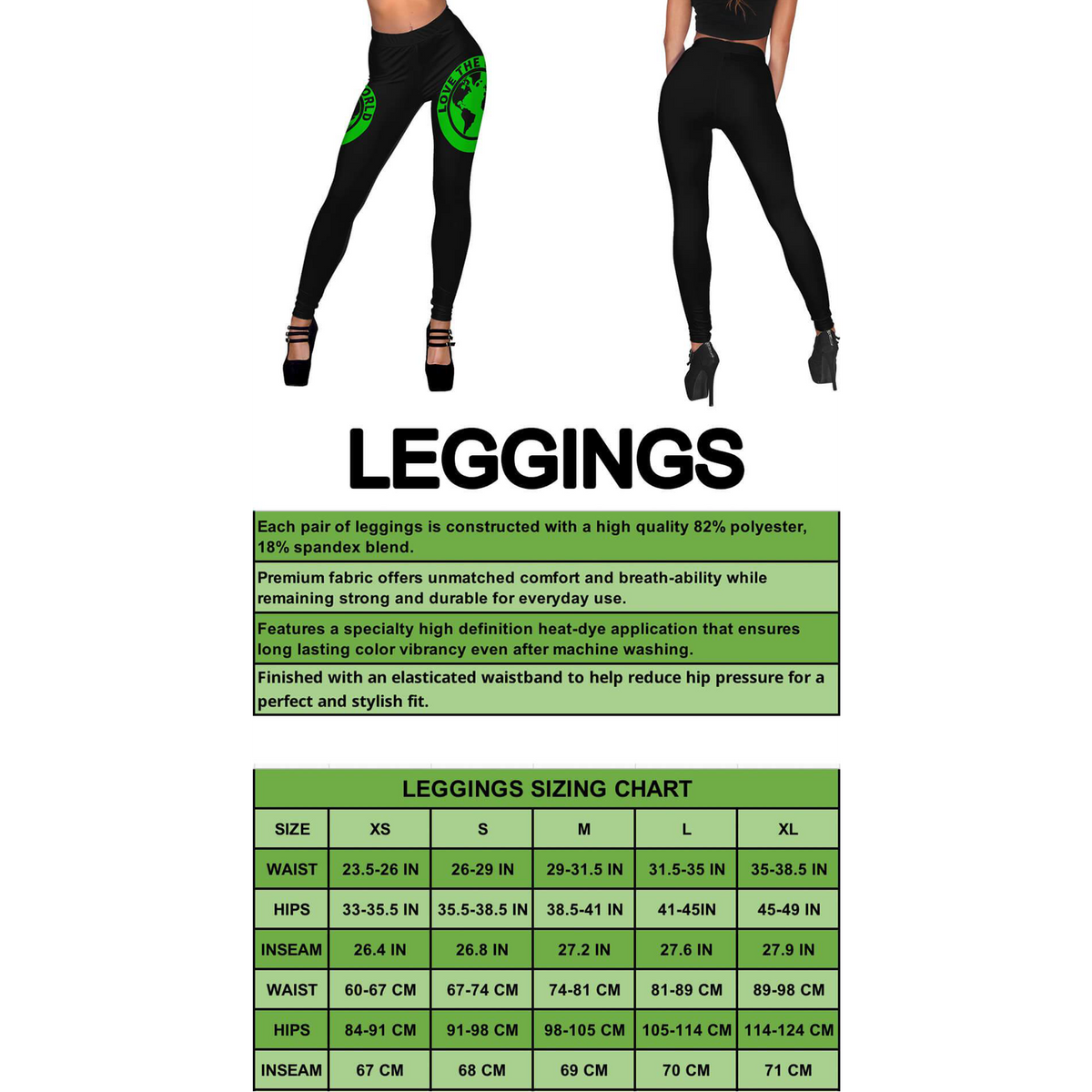 Samoa Active Leggings A16 - Polynesian Pride