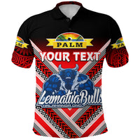 Custom Mate Maa Tonga Polo Shirt Leimatua Bulls Creative Style Red LT8 - Polynesian Pride