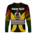 (Custom Personalised) Vanuatu Off Shoulder Long Sleeve Shirt Polynesian Patterns Mix Pig Tusk LT6 - Polynesian Pride