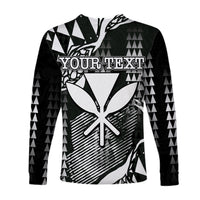 (Custom Personalised) Hawaii Kanaka Map Long Sleeve Shirts White Style LT6 - Polynesian Pride