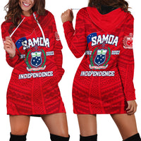 Samoa Independence Hoodie Dress 2023 Red Style LT6 Red - Polynesian Pride
