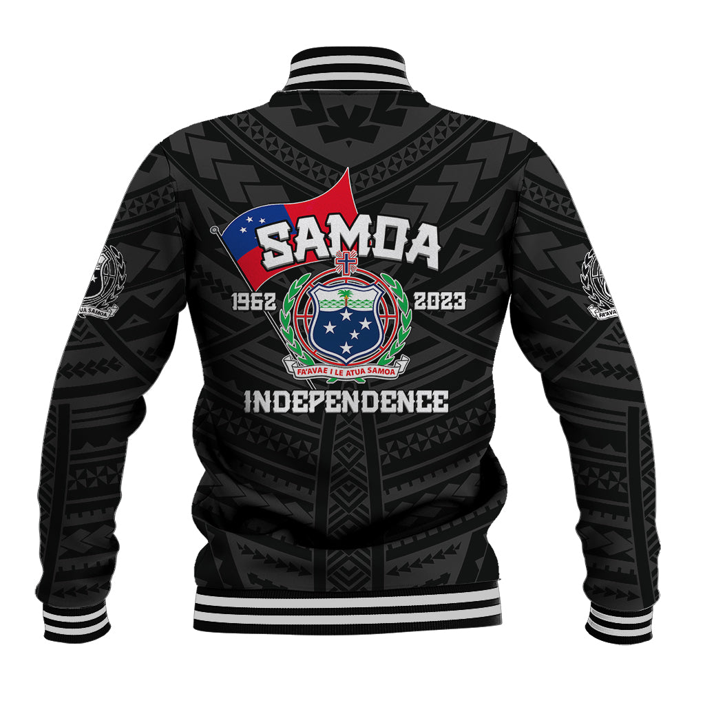 Samoa Independence Baseball Jacket 2023 Black Style LT6 - Polynesian Pride