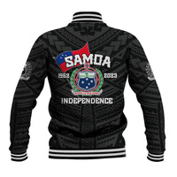 Samoa Independence Baseball Jacket 2023 Black Style LT6 - Polynesian Pride