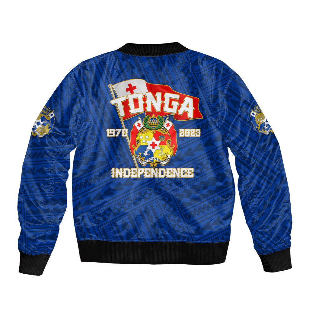 Tonga Independence Bomber Jacket 2023 Blue Style LT6 - Polynesian Pride