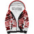Polynesian Tribal Sherpa Hoodie Red LT6 Unisex Red - Polynesian Pride