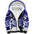 Polynesian Tribal Sherpa Hoodie Blue LT6 Unisex Blue - Polynesian Pride