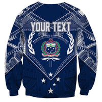 Personalised Samoa Independence Day Sweatshirt Chest Tattoo Symbolic Style LT7 - Polynesian Pride