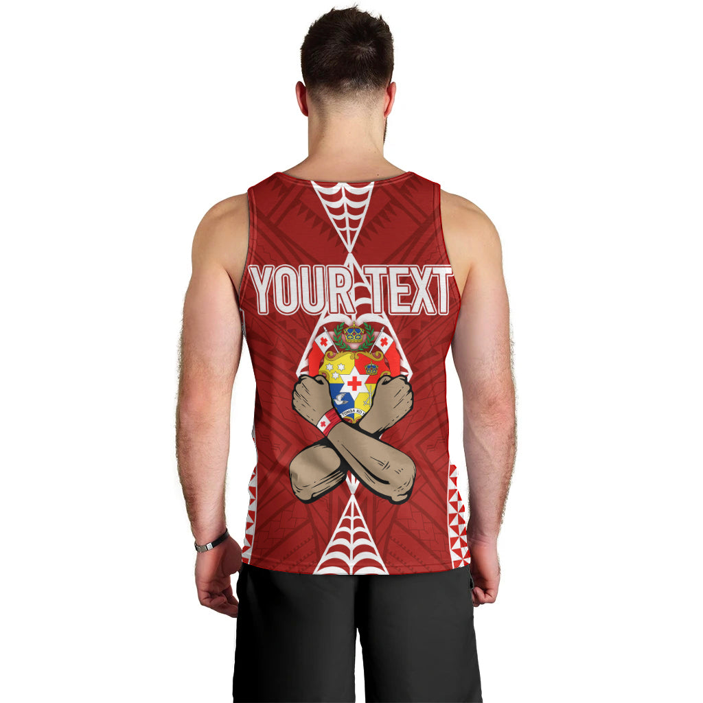 Personalised Tonga Rugby Men Tank Top Mate Ma'a Tonga Independence Day LT7 - Polynesian Pride