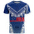 Custom Samoa Rugby T Shirt Manu Samoa Gradient Blue LT7 Blue - Polynesian Pride