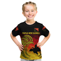 (Custom Personalised) Papua New Guinea Barramundis Cricket Kid T Shirt Birds Of Paradise Paradisaea Raggiana Original - Gradient Flag Vibes LT8 Youth XL Size14 - Polynesian Pride