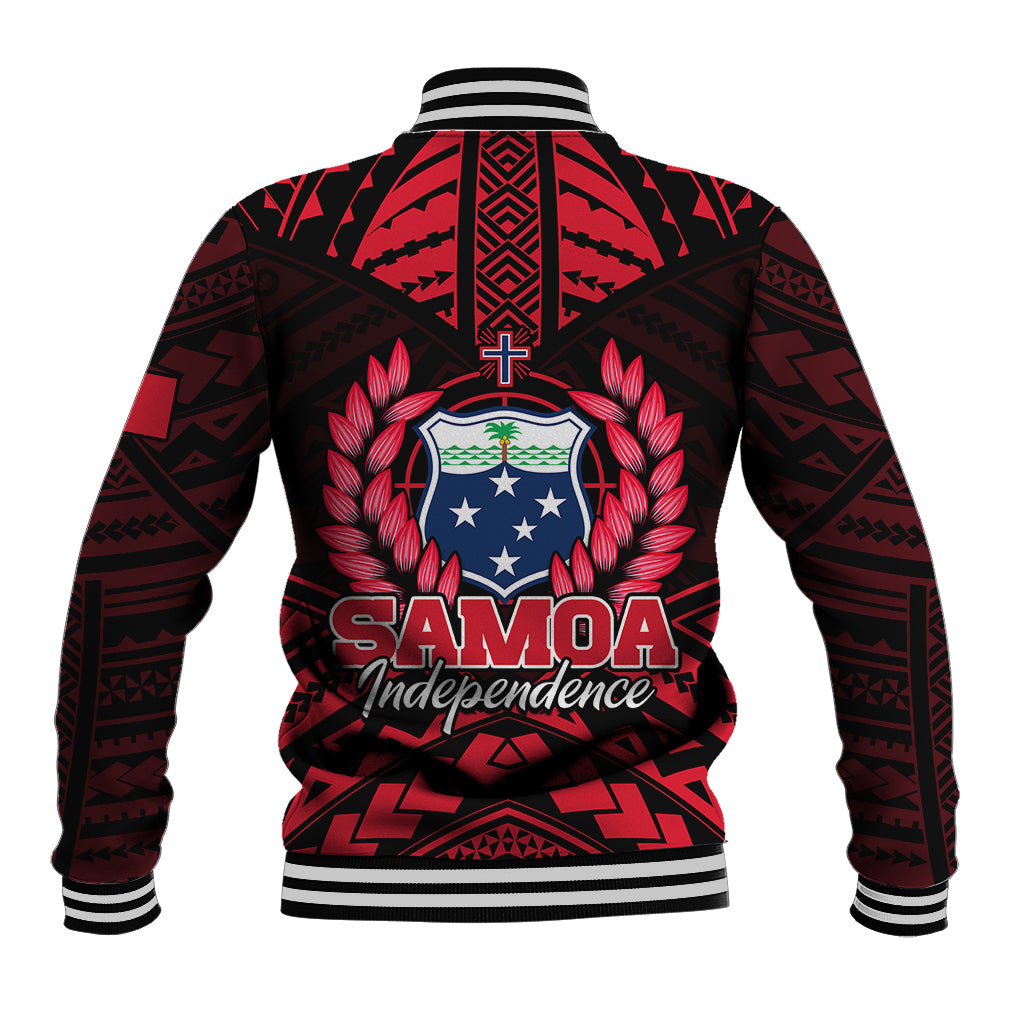 Samoa Independence Day Baseball Jacket Ulafa Polynesian Unique Red No3 LT9 - Polynesian Pride