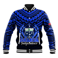Samoa Independence Day Baseball Jacket Ulafa Polynesian Unique Blue No1 LT9 Unisex Blue - Polynesian Pride