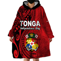 Tonga Independence Anniversary Wearable Blanket Hoodie Tongan Tribal Pattern Unique Version LT9 - Polynesian Pride