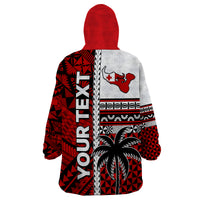 Tonga Independence Day Wearable Blanket Hoodie - Proud Tongan Emancipation Kupesi Ngatu Custom Personalised LT9 - Polynesian Pride