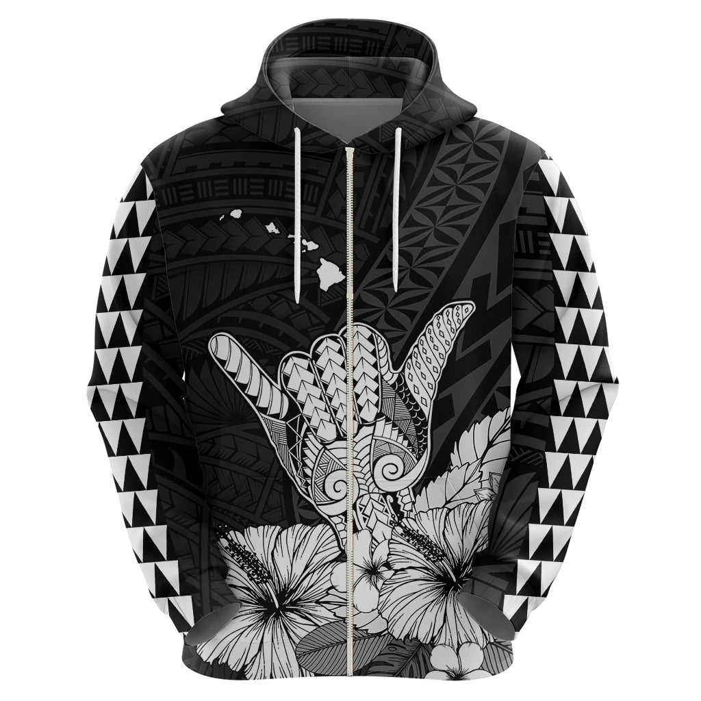 Hawaii Shaka Sign Hoodie Black Version LT9 - Polynesian Pride
