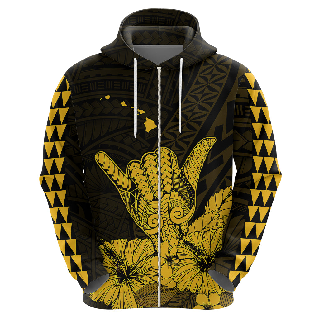 Hawaii Shaka Sign Hoodie Gold Version LT9 - Polynesian Pride