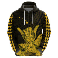 Hawaii Shaka Sign Hoodie Gold Version LT9 - Polynesian Pride