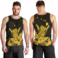 Hawaii Shaka Sign Men Tank Top Gold Version LT9 - Polynesian Pride