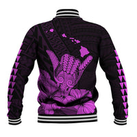 Hawaii Shaka Sign Baseball Jacket Purple Version LT9 - Polynesian Pride
