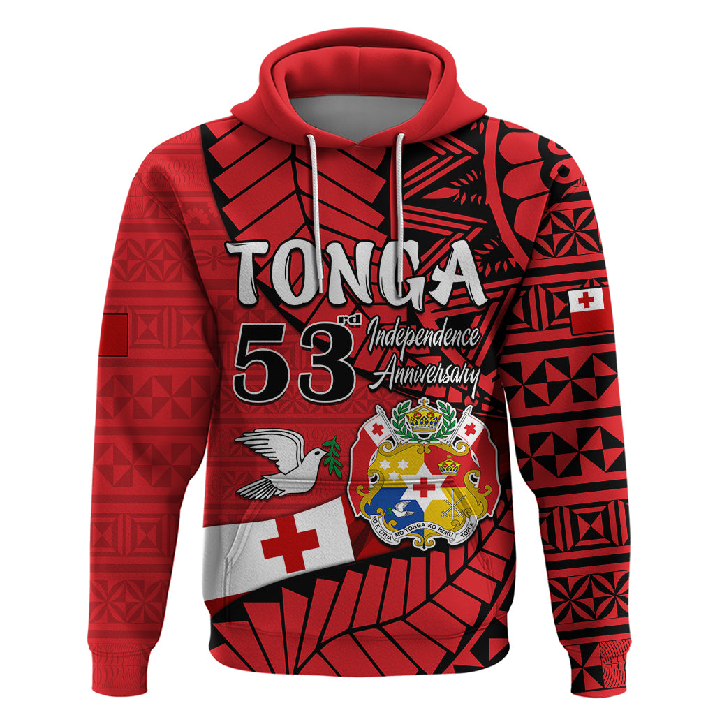 Custom Tonga Hoodie Emancipation Day Happy 53rd Independence Anniversary LT9 - Polynesian Pride
