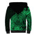 Polynesian Tahiti Island Sherpa Hoodie The Wave of Water - Green LT9 - Polynesian Pride