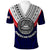 American Samoa Polo Shirt Bald Eagle with Polynesian Pattern LT9 - Polynesian Pride