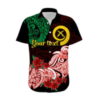 (Custom Personalised) Vanuatu Hawaiian Shirt Polynesian Floral Tribal LT9 - Polynesian Pride